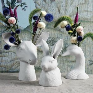 Anthropologie Cholet Hollow Vase Deer